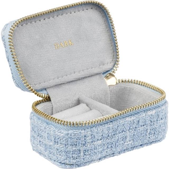 DARK Tweed Jewellery Box Micro Cool Blue