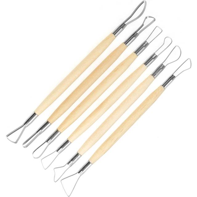 6Pcs Double Ended Wax Carving Clay Sculpting Tools Set Pottery Modelling Shaping Craft Kit