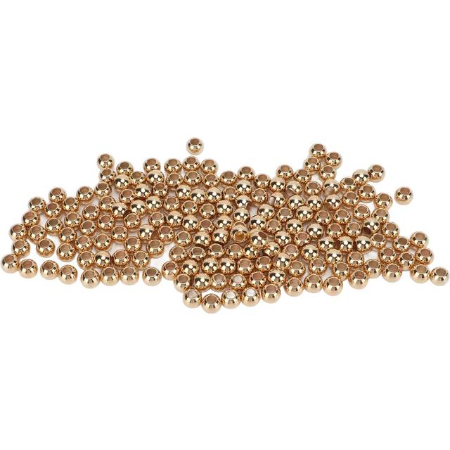 200 Pcs Spacer Beads Large Hole Round 5mm0.2in Aperture 10mm0.4in Jewelry Resin Spacers for