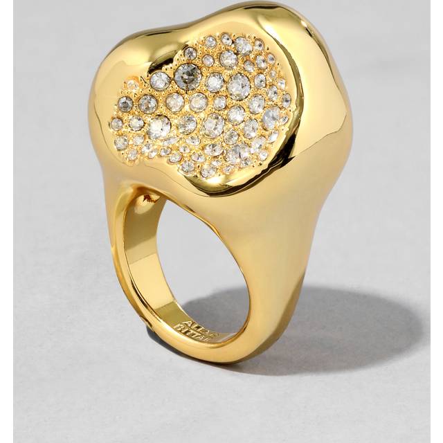 Alexis Bittar Solanales Crystal Pebble Ring in Gold Size 6 | Statement Jewelry from Alexis Bittar (6)