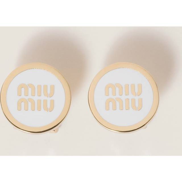 Enameled metal earrings