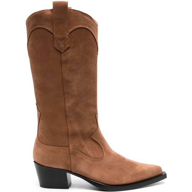 Scarosso - Dolly suede boots - women - Suede - 36 - Brown