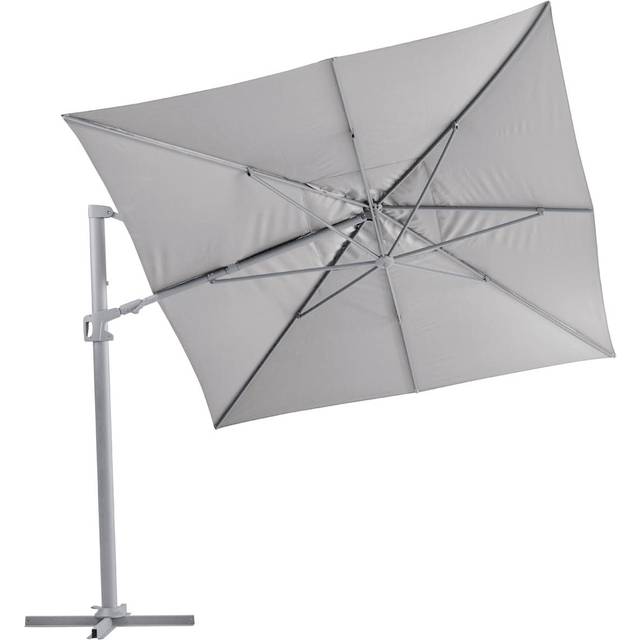 Brafab Vinovo parasoll Ljusgrå/khaki 4 x 3 m