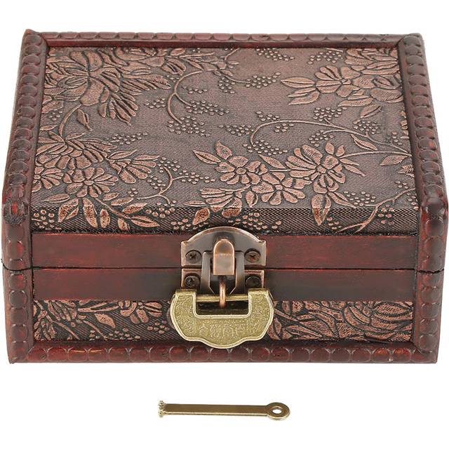 Retro European Style Wooden Jewelry Box Jewellery Storage Case
