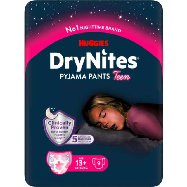 Huggies DryNites Girls 13+ år - 9 st