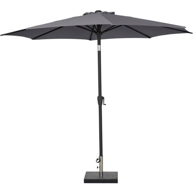 Parasoll m/vev & tilt Grå Ø3 m Sunlife