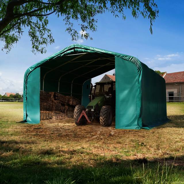TOOLPORT Field shelter 6x6m, PVC 850, concrete - (6678175)