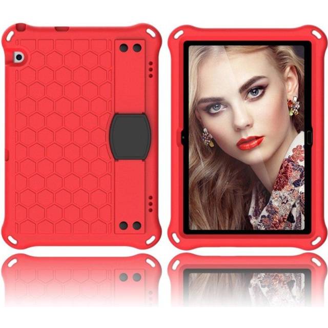 Huawei MediaPad T5 honeycomb skin-fodral - Röd / Svart