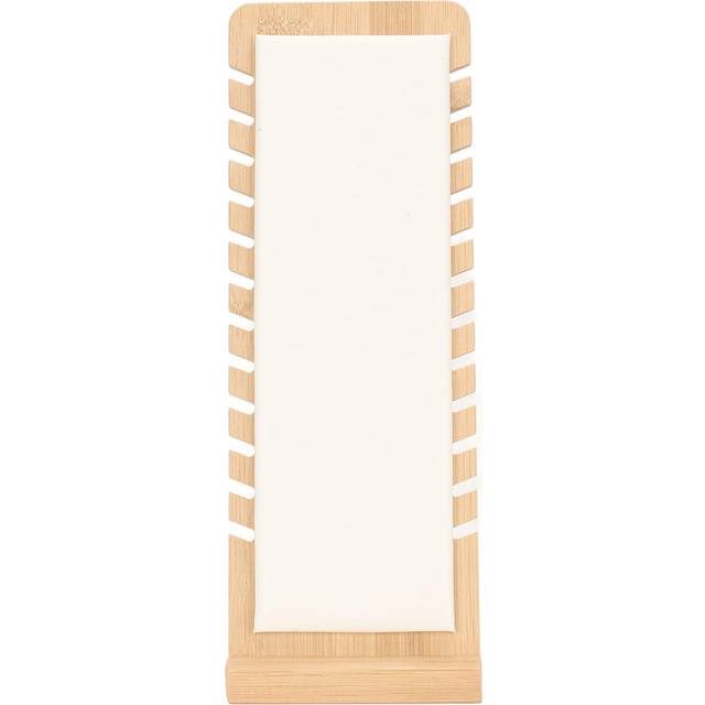 Bamboo Necklace Display Stand Professional White Necklace Bracelet Holder Organizer for Jewelry