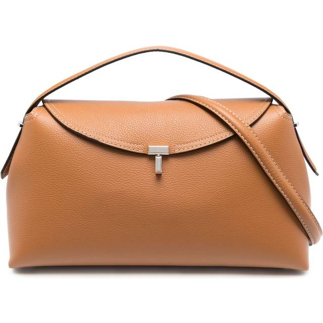 TOTEME - T-Lock leather top handle bag - women - Calf Leather - One Size - Brown