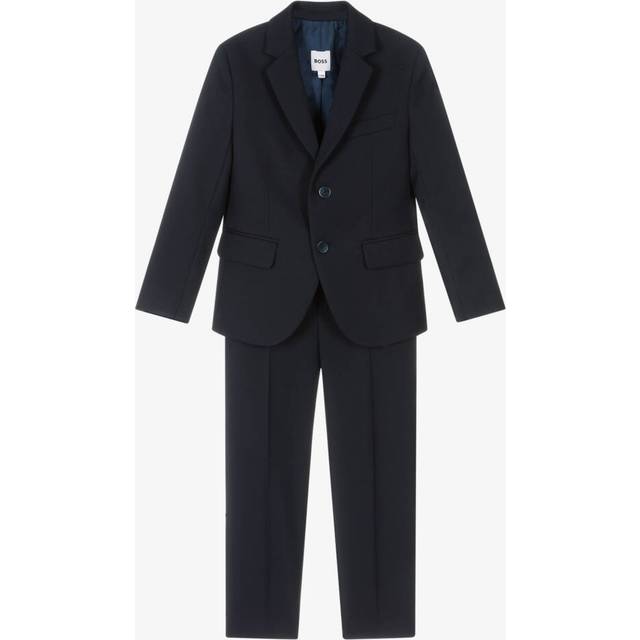 Boss Boys Navy Blue Twill Suit - 5 year