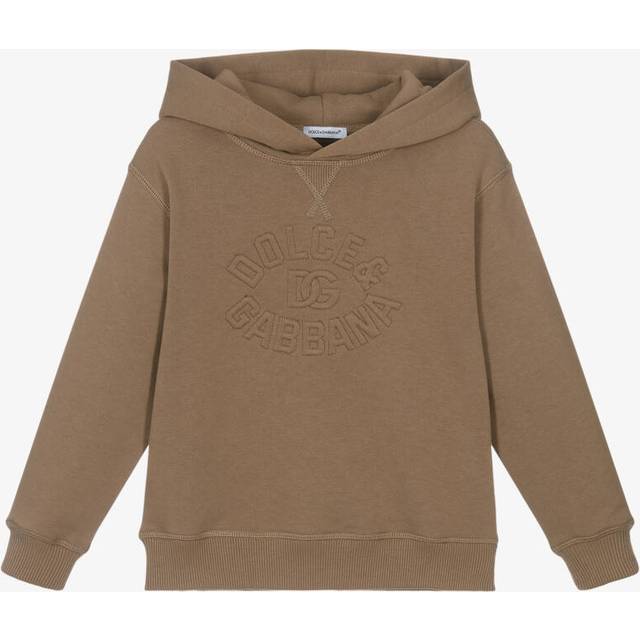 Dolce & Gabbana Boys Brown Cotton Hoodie - 6 year