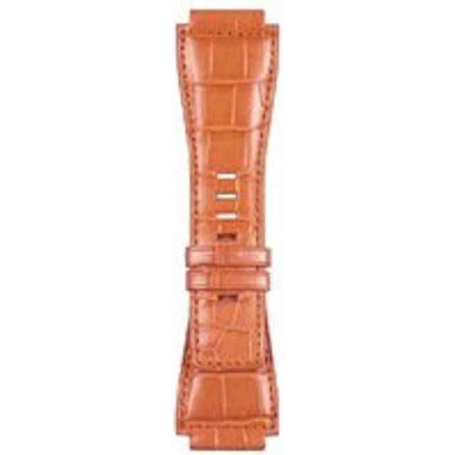 Bell & Ross Strap BR 01/03 Alligator Orange Without Buckle - Orange