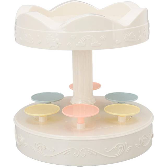 Rotating Dessert Machine Automatic Revolving Double Layer Dessert Display Stand Cupcake Display