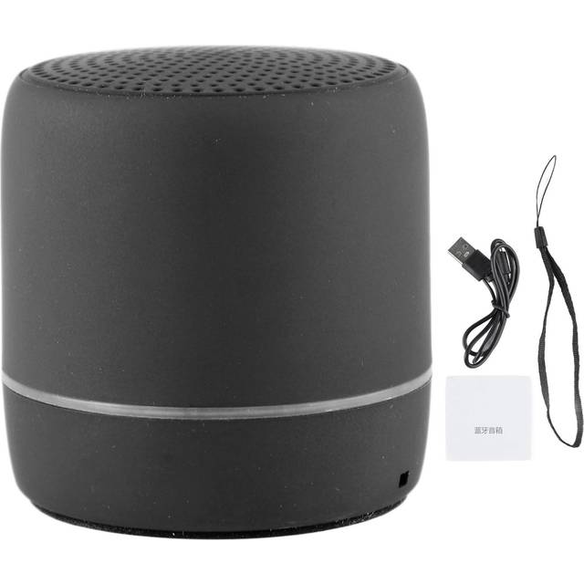 Mini Bluetooth Speaker Portable Heavy Bass Silicone HIFI Noise Cancelling Microphone Wireless svart