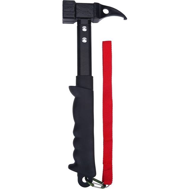 Outdoor Framing Hammer High Strength Head Rubber Handle with Lanyard Nail Puller Camping