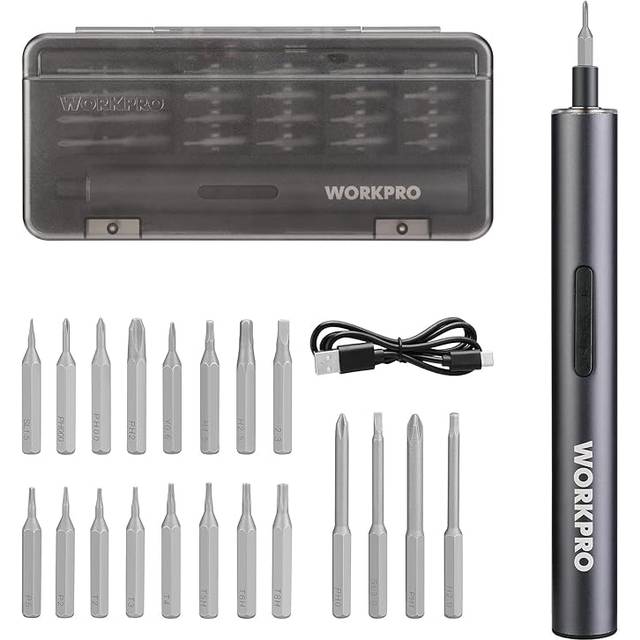 WORKPRO Electric Precision Screwdriver Special Screwdriver Precision Screwdriver Set 20in1 Replacement Driver Cordless Driver Rechargeable Small Pen