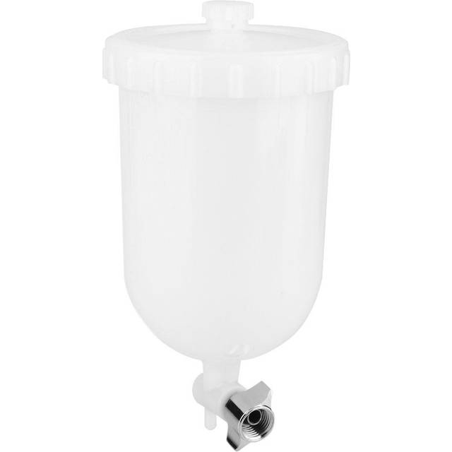 400ml Spray Gun Pot Side Feed Plastic Paint Cup for W101 W71 R2 K2 F2 Spray Gun