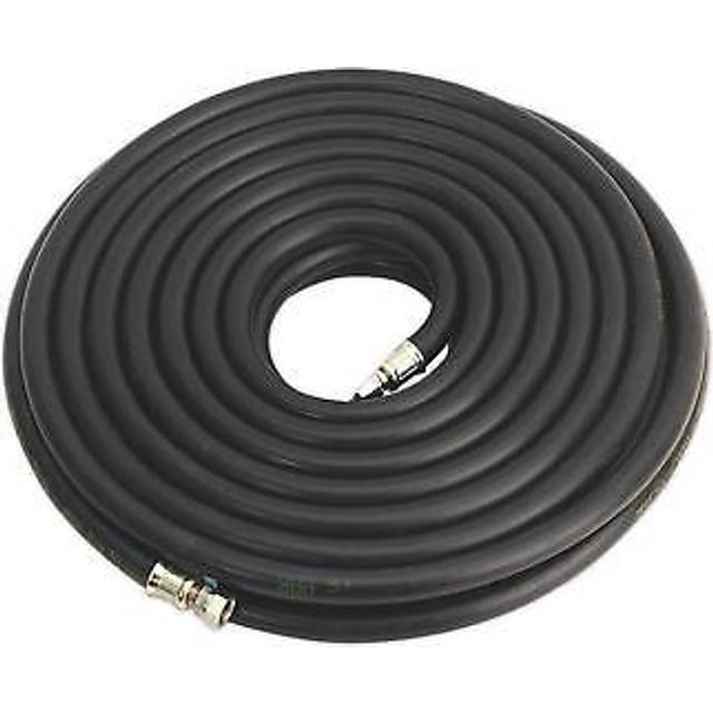 Sealey heavy duty rubber air compressor hose 15m x ø10mm with 1/4"bsp unions