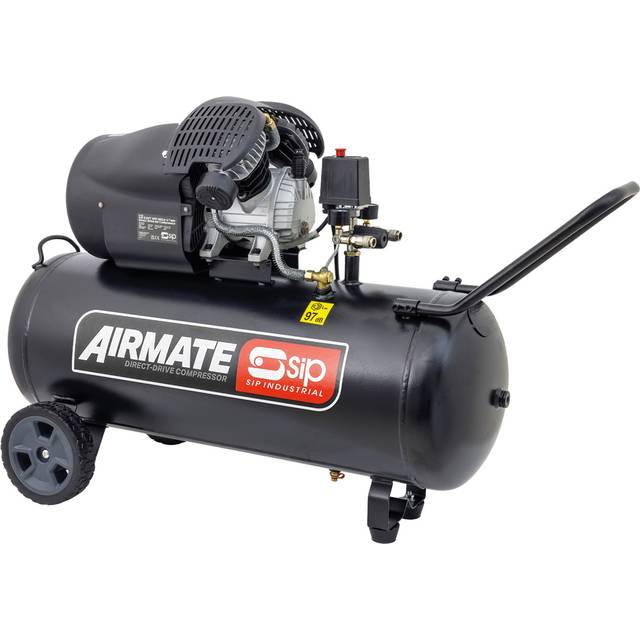 SIP 06455 DDVT 3hp 100ltr V-Twin Direct Drive Compressor, Re-Boxed, Grade A, 24 Months Warranty