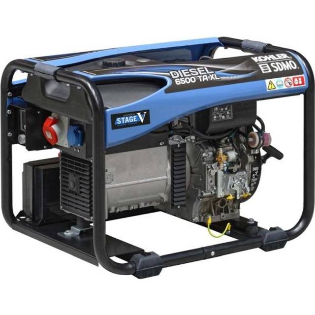 SDMO Stromerzeuger Diesel 6500 TA XL C5, 5,2 kW / 6,5 kVA.  230V / 400V, KOHLER Diesel