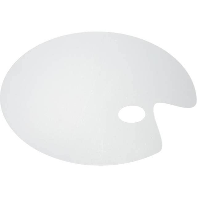Clear Painting Palette Acrylic Stick Proof Oval Shaped Thick Transparent Paint Color Mixing Tray