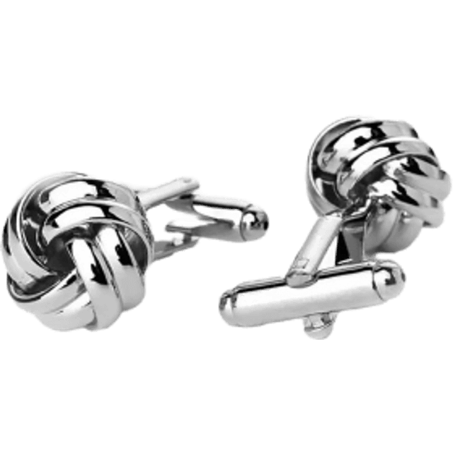 Silver Cufflinks Knot