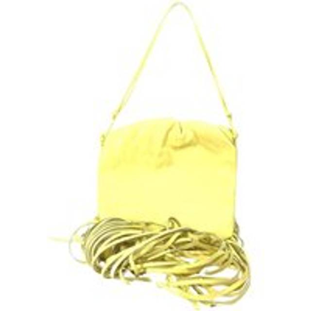 Womens Preloved The Pouch Leather Shoulder Bag Yellow Fringe Wo - One Size