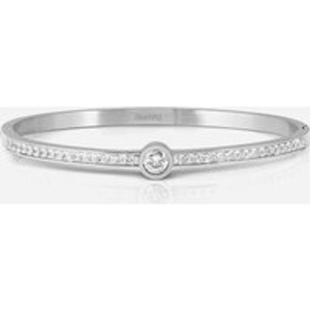 Nomination Pretty Bangles Silver White Circle Crystal Small Bangle - 5.6 x 4.8 cm