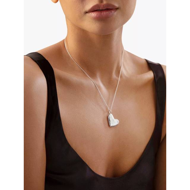 Monica Vinader Heart Locket Chain Necklace
