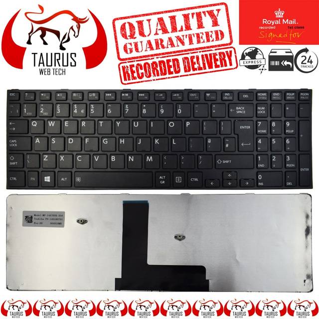 Toshiba satellite c50-b-14d keyboard uk layout black with frame k000890020