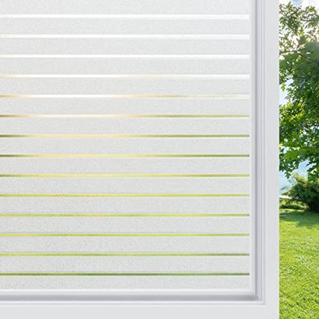 Window Film Privacy, Frosted Window Film Static Cling 90 x 200 cm, Privacy Film for Glass Windows No Glue Window Sticker