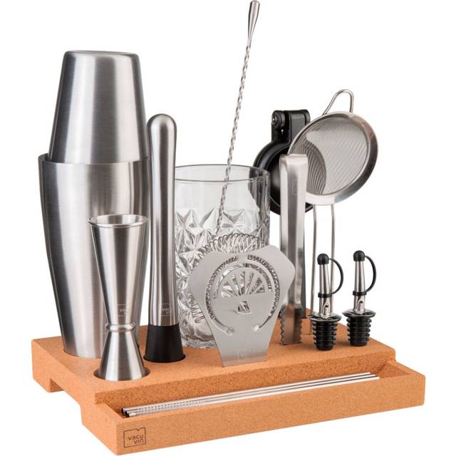 Bar in a Box Master Cocktailset, 16 delar - Natur/silver