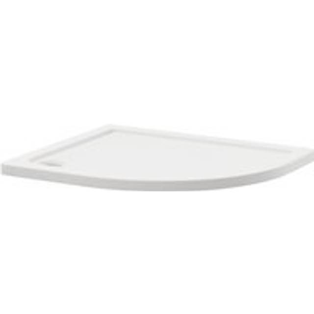 Wholesale Domestic Pearlstone Slip Resistant Right Hand Offset Quadrant Shower Tray | White | Plastic/Stone Resin | 900mm x 760mm x 40mm
