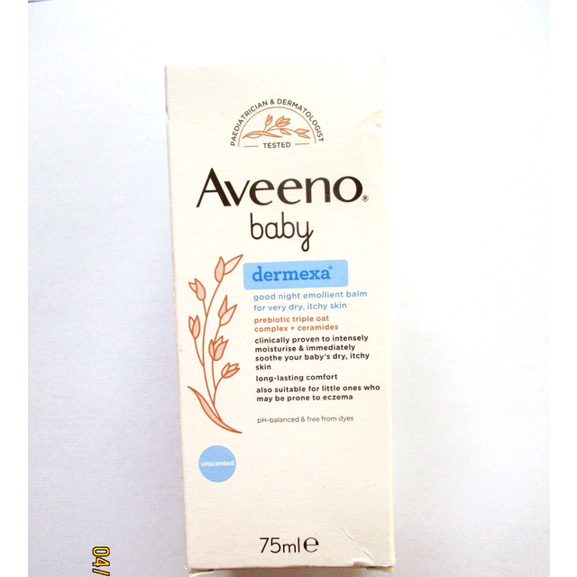 Premium aveeno baby dermexa good night emollient balm 75ml (8939)