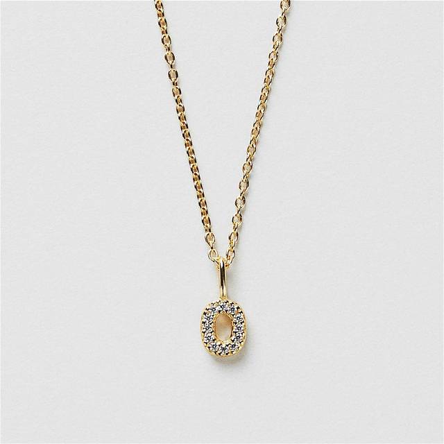 O Sparkle Bokstav Halsband
