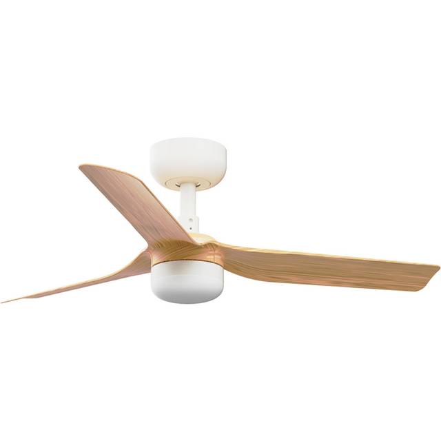Faro Barcelona - dc Ceiling Fan Mini Punt s wh-ma with led & Remote