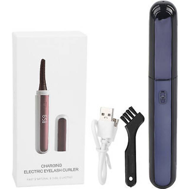 Electric Eyelash Curler Usb Rechargeable 4 Level Temp Heated Eyelash Perm Black