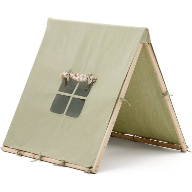 Yanil green 100% cotton teepee tent, 100 x 90 cm - Green
