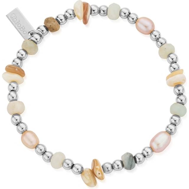 ChloBo Silver Radiant Luck Shell Bracelet - Silver
