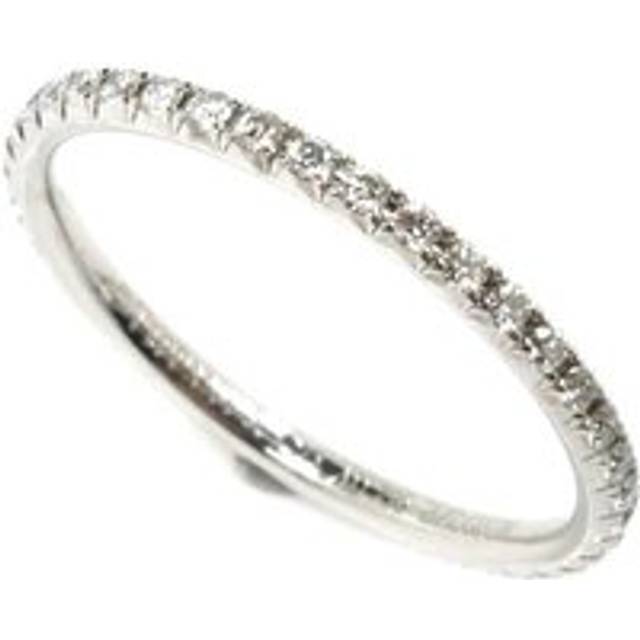 Womens Preloved Platinum Diamond Eternity Band Ring Wo - Silver - Grey - One Size