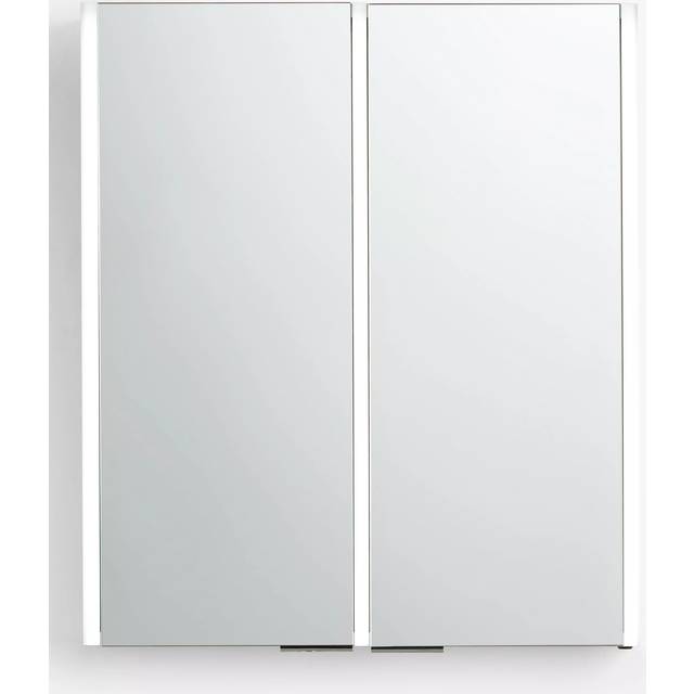 John Lewis Vertical Double Mirrored and Illuminated Bathroom Cabinet