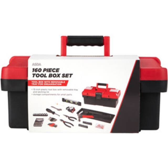 ASDA 160 Piece Tool Box Set