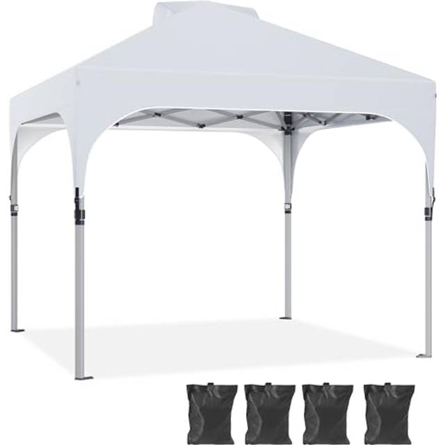 YITAHOME 3x3Meter Instant Heavy Duty Pop Up Gazebo, Waterproof Folding Garden Camping Party Tent Canopy Marquee with 4 Weight Bags for Patio Markets
