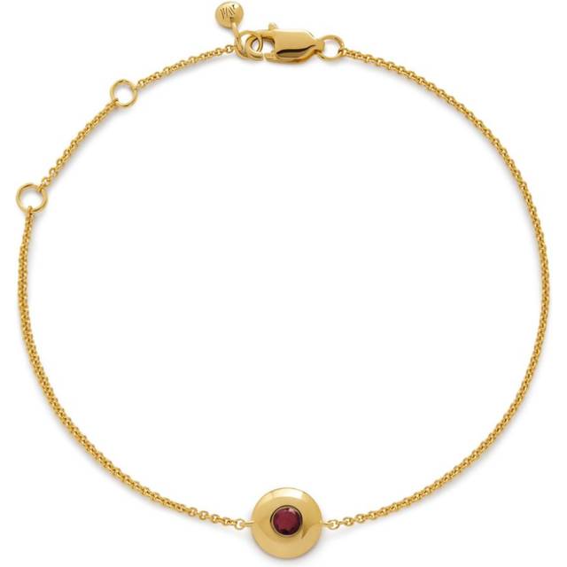 Monica Vinader - 18kt yellow gold vermeil July Birthstone bracelet - women - Gold Vermeil - One Size
