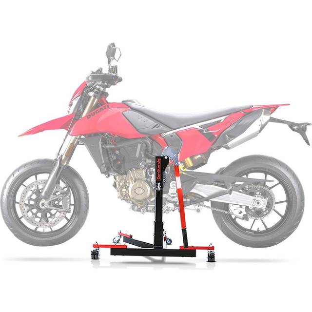 Zentralständer passend für Ducati Hypermotard 698 Mono / RVE 24-25 Motorradheber Power-Evo ConStands - rot