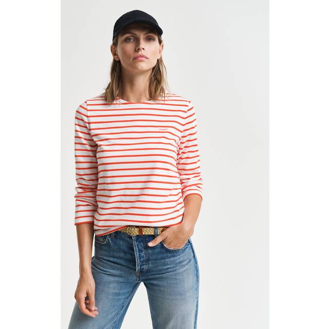 GANT Women Breton 3/4 Length Sleeve T-Shirt (M)