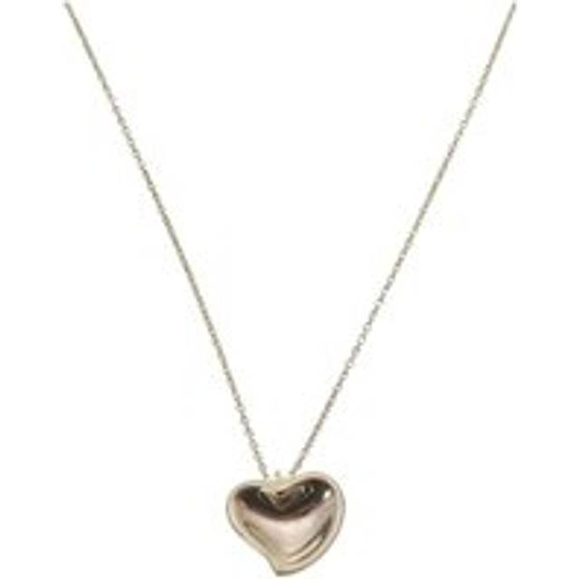 Womens Preloved Heart Pendant Necklace Silver Charm Wo - Grey - One Size