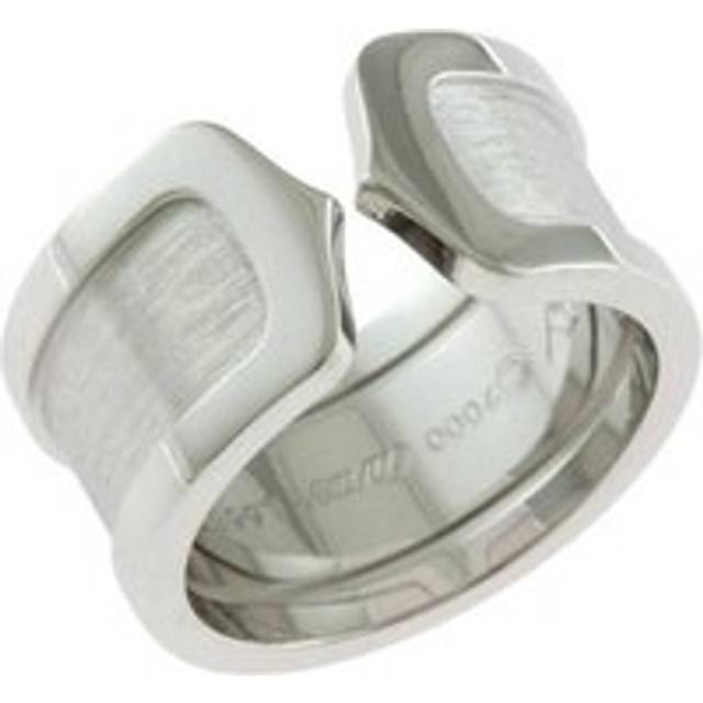 Womens Preloved Love Open Ring Platinum Wo - Silver - Grey - One Size