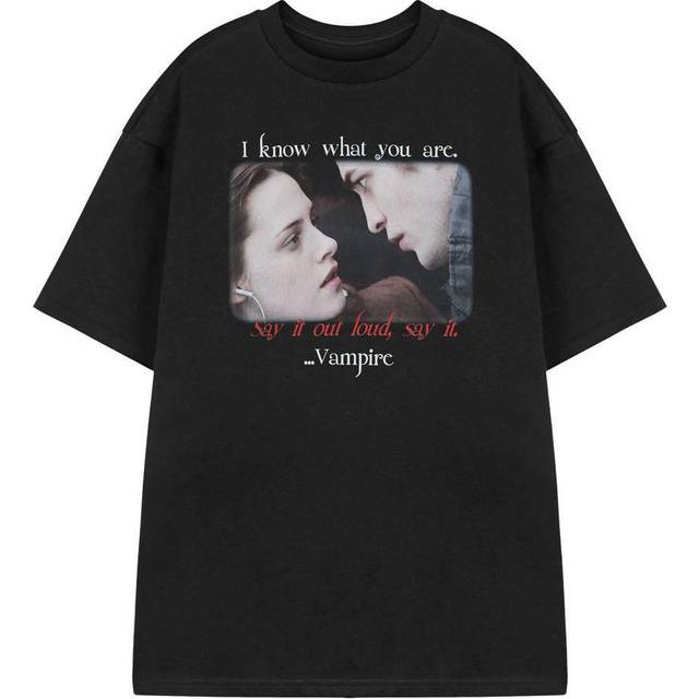 (XL, Black) Twilight Womens/Ladies Vampire Short-Sleeved T-Shirt